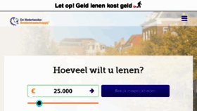 What Denederlandsekredietmaatschappij.nl website looked like in 2018 (5 years ago)