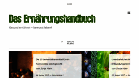 What Das-ernaehrungshandbuch.de website looked like in 2018 (5 years ago)