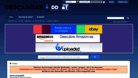 What Descargasdd.com website looked like in 2018 (5 years ago)