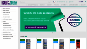 What Dobrebarvy.cz website looked like in 2018 (5 years ago)