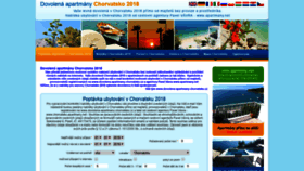 What Dovolena-apartmany-chorvatsko.cz website looked like in 2018 (5 years ago)