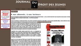 What Droitdesjeunes.com website looked like in 2018 (5 years ago)