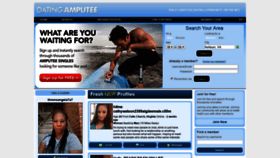 What Datingamputee.com website looked like in 2018 (5 years ago)
