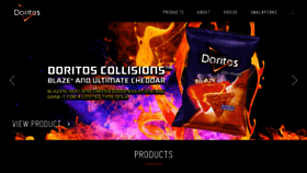 What Doritos.com website looked like in 2018 (5 years ago)
