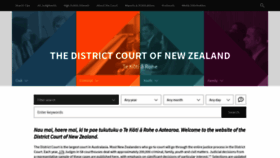 What Districtcourts.govt.nz website looked like in 2018 (5 years ago)