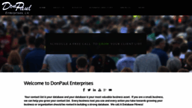 What Donpaul.com website looked like in 2018 (5 years ago)