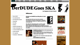 What Derdude-goes-ska.de website looked like in 2018 (5 years ago)