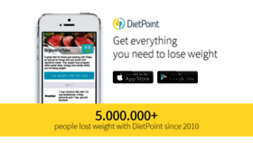 What Dietpointed.com website looked like in 2018 (5 years ago)