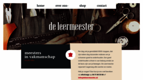 What Deleermeester.nl website looked like in 2018 (5 years ago)