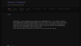 What Denisejhowardart.com website looked like in 2018 (5 years ago)