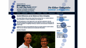 What Die-koelner-orthopaeden.de website looked like in 2018 (5 years ago)