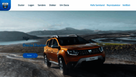 What Dacia.is website looked like in 2018 (5 years ago)