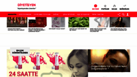 What Diyetisyenelif.com website looked like in 2018 (5 years ago)