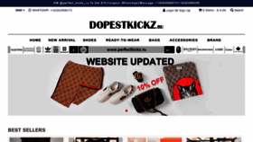 What Dopestkickz.ru website looked like in 2018 (5 years ago)