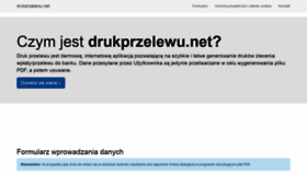 What Drukprzelewu.net website looked like in 2018 (5 years ago)