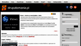 What Drupalomania.pl website looked like in 2011 (12 years ago)