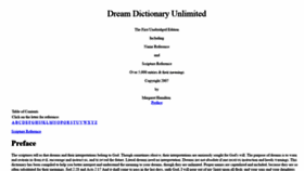 What Dream-dictionary-unlimited.com website looked like in 2018 (5 years ago)