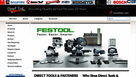 What Directtools.com website looked like in 2018 (5 years ago)