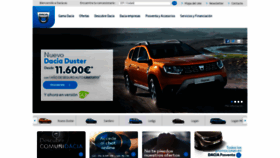 What Dacia.es website looked like in 2018 (5 years ago)