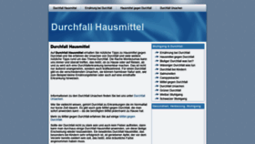 What Durchfallhausmittel.net website looked like in 2018 (5 years ago)