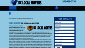 What Dclocalmovers.com website looked like in 2018 (5 years ago)