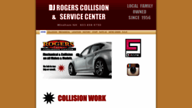 What Djrogerscollisionandservicecenter.com website looked like in 2018 (5 years ago)