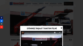 What Donmezinsaat.com.tr website looked like in 2018 (5 years ago)