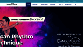 What Dancevision.com website looked like in 2018 (5 years ago)