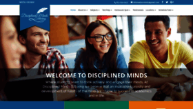 What Disciplinedmindstutoring.com website looked like in 2018 (5 years ago)