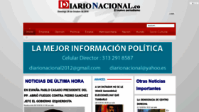 What Diarionacional.co website looked like in 2018 (5 years ago)