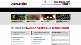 What Drainage.co.nz website looked like in 2018 (5 years ago)
