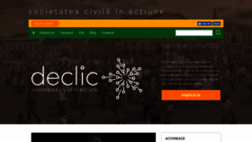 What De-clic.ro website looked like in 2018 (5 years ago)