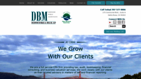 What Dbmcpa.com website looked like in 2018 (5 years ago)
