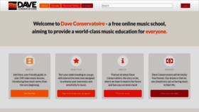 What Daveconservatoire.org website looked like in 2018 (5 years ago)