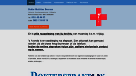 What Dokterspraktijkiddergem.be website looked like in 2018 (5 years ago)