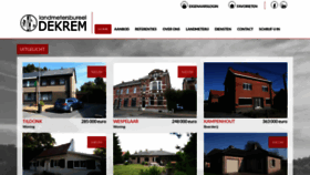 What Dekrem.be website looked like in 2018 (5 years ago)