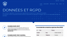 What Donnees-rgpd.fr website looked like in 2018 (5 years ago)