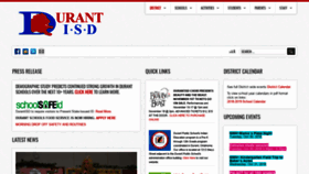 What Durantisd.org website looked like in 2018 (5 years ago)