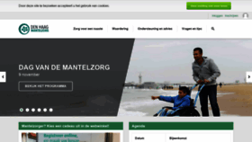 What Denhaagmantelzorg.nl website looked like in 2018 (5 years ago)