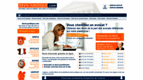 What Devis-juridique.com website looked like in 2018 (5 years ago)