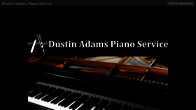 What Dustinadamspianoservice.com website looked like in 2018 (5 years ago)