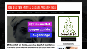 What Dunkle-augenringe.com website looked like in 2018 (5 years ago)