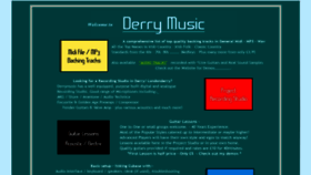 What Derrymusic.com website looked like in 2018 (5 years ago)