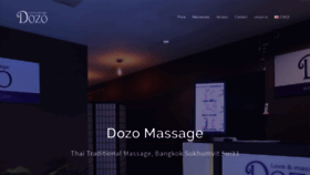 What Dozo-massage.com website looked like in 2018 (5 years ago)