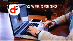 What D3webdesigns.com website looked like in 2018 (5 years ago)