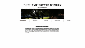 What Duchampwinery.com website looked like in 2018 (5 years ago)