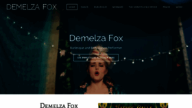 What Demelzafox.com website looked like in 2018 (5 years ago)