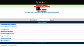 What Djvicky.in website looked like in 2018 (5 years ago)
