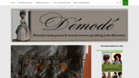 What Demodecouture.com website looked like in 2018 (5 years ago)