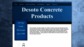What Desotoconcreteproducts.com website looked like in 2018 (5 years ago)